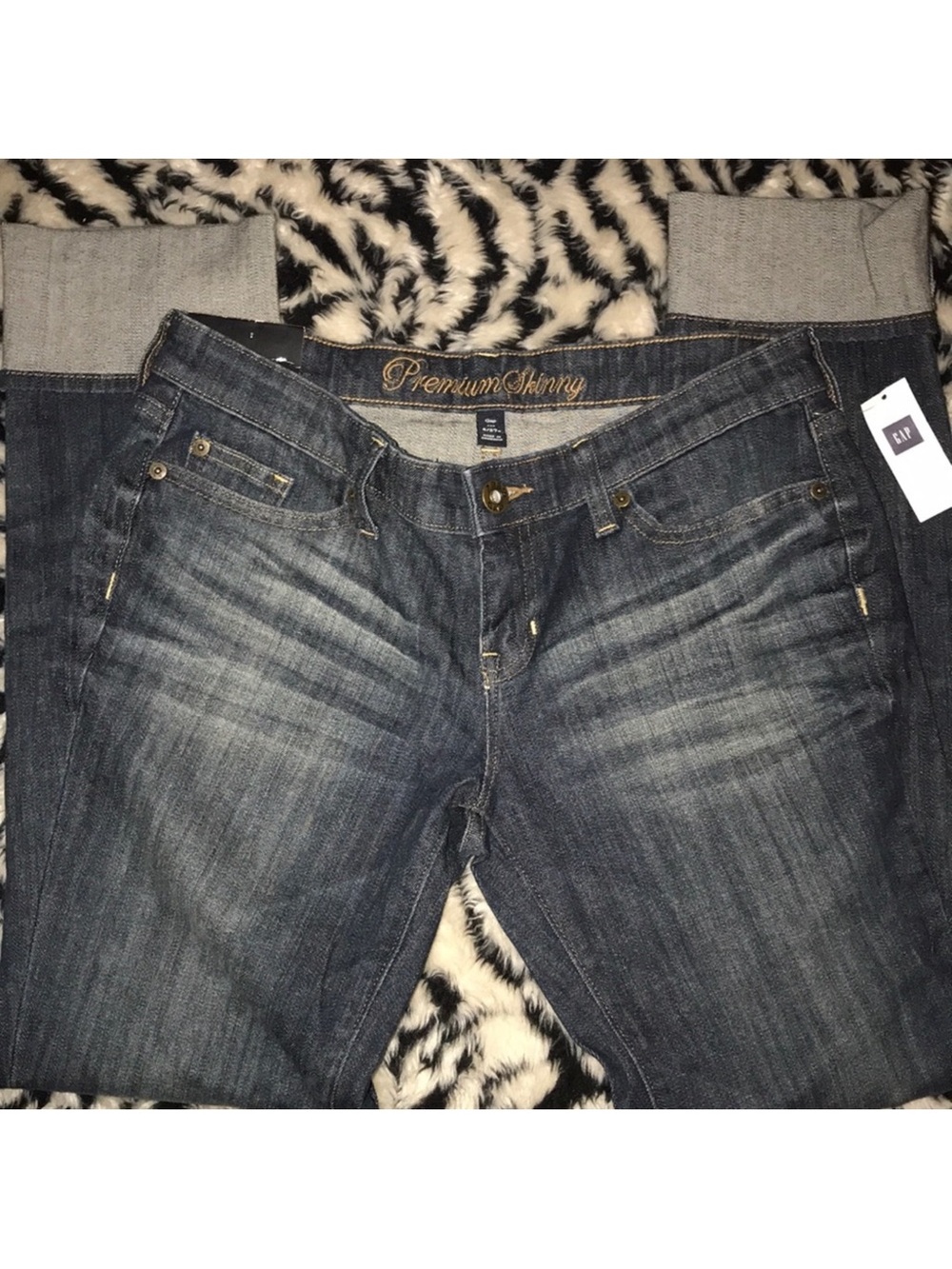 GAP Premium Skinny Jeans - Dark Blue tinted vintage NWT